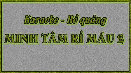 Karaoke điệu hồ quảng Minh tâm rỉ máu 2